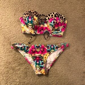 Victoria’s Secret Floral Print Bikini Size S